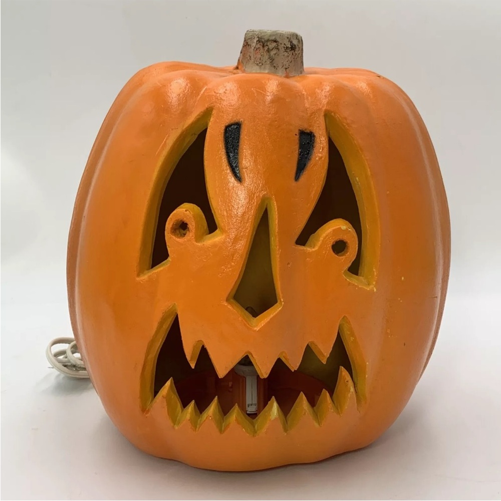 Vtg 1998 Halloween Foam Blow Mold Pumpkin Jack O Lantern The Paper Magic Group